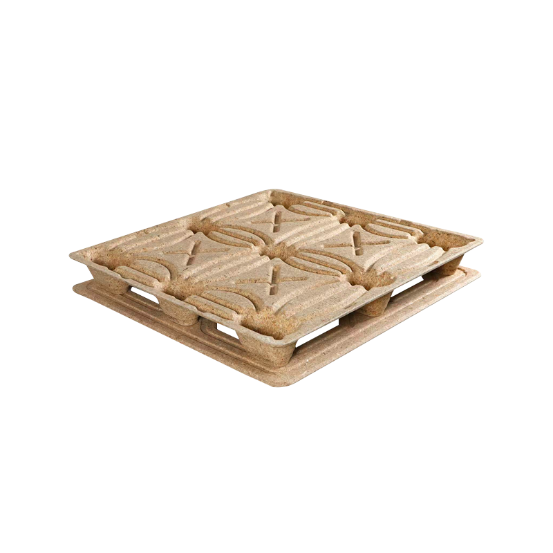 Palette industrielle unilatérale de double-couche à neuf pieds JS-1100×1100×140