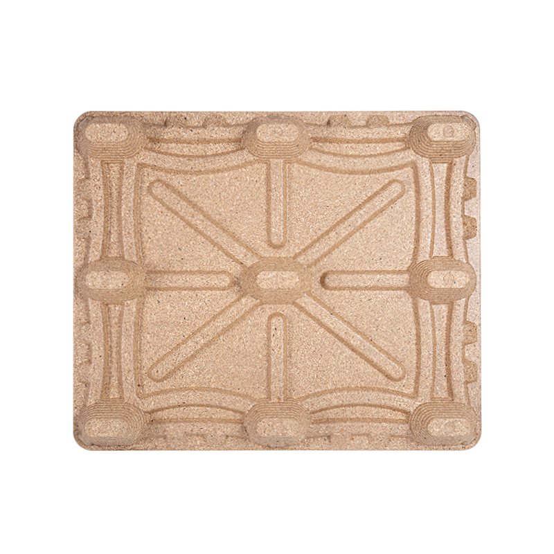 Palette en bois moulé J-1200×1000×130 à neuf pieds épaissie en forme de Chuan