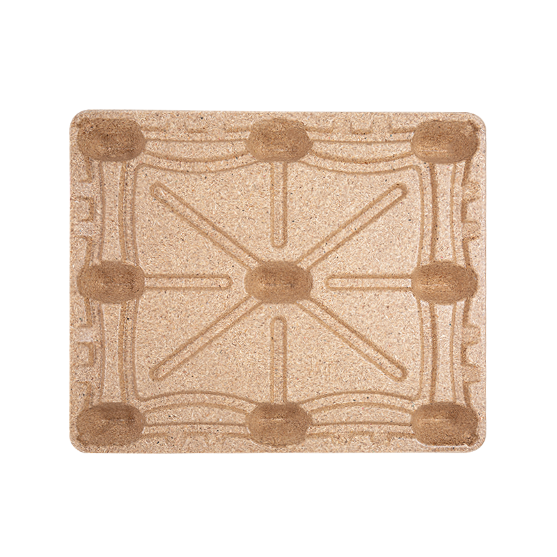 Palette en bois moulé J-1200×1000×130 à neuf pieds épaissie en forme de Chuan