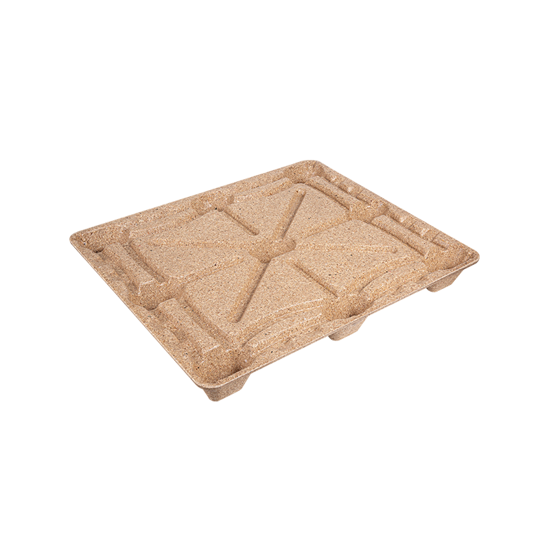 Palette en bois moulé J-1200×1000×130 à neuf pieds épaissie en forme de Chuan