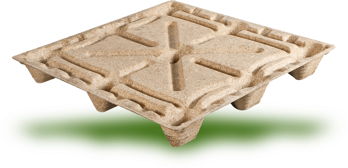 Palettes en bois moulé